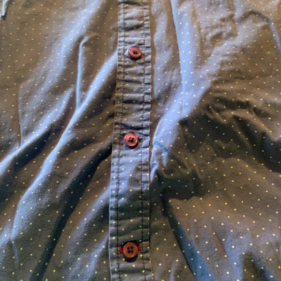 Guess Men's Button Down Blue Polka Dot Shirt Size large - Picture 2 of 6